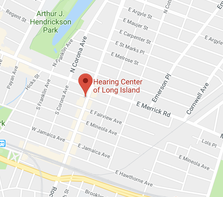 hearing center of long island map